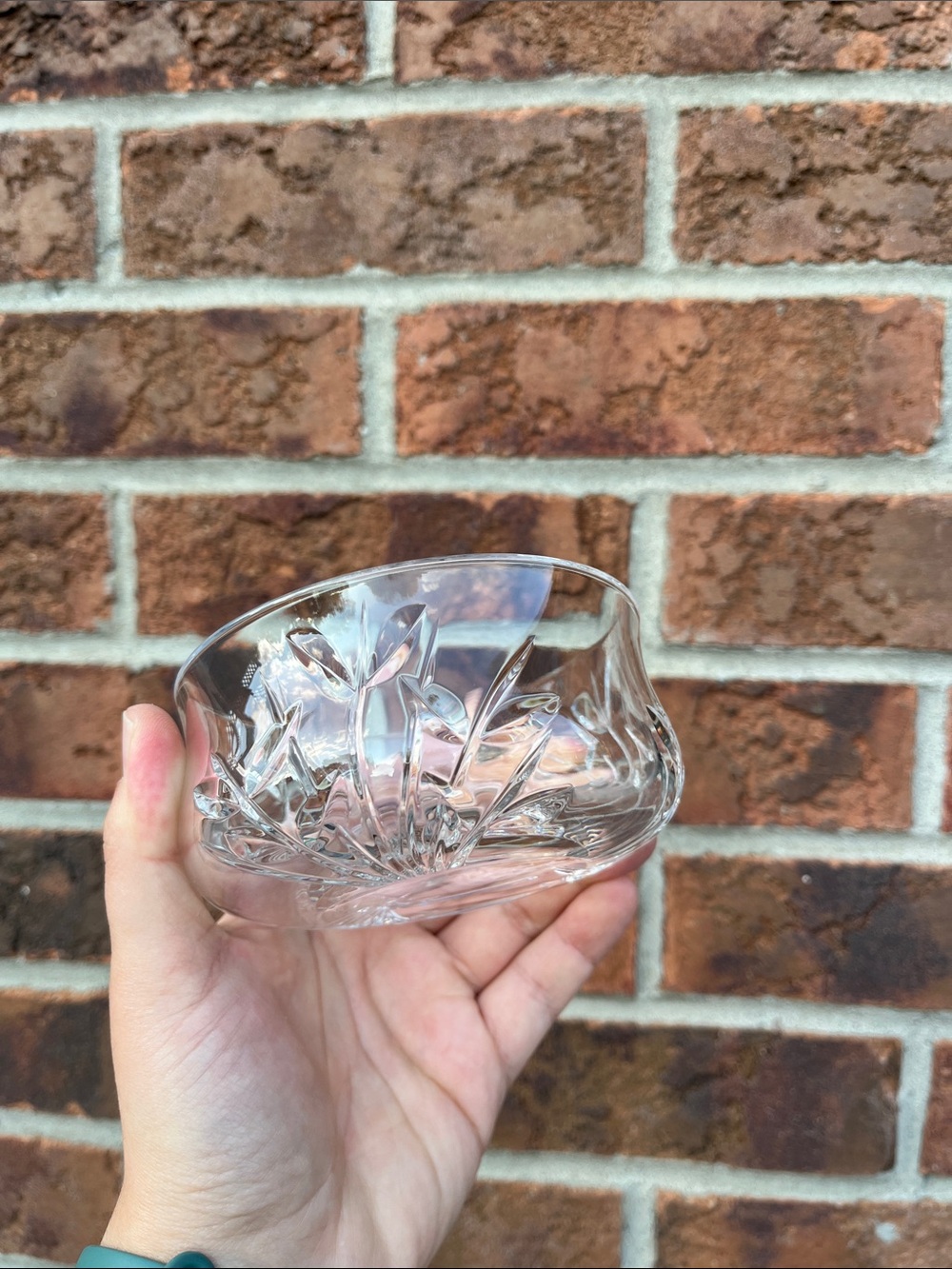Crystal Cut Glass Dessert Bowls - Clear (Set of 6)